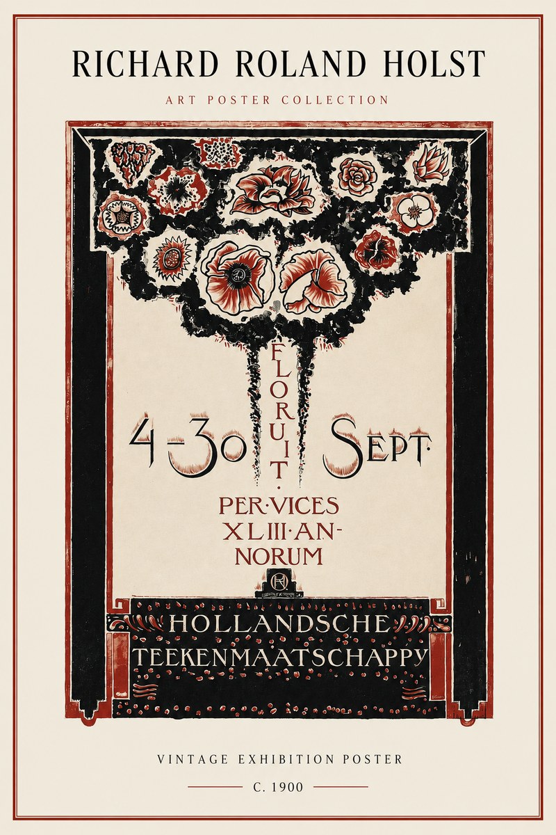 Richard Roland Holst Hollandsche Teekenmaatschappij No2 - Póster