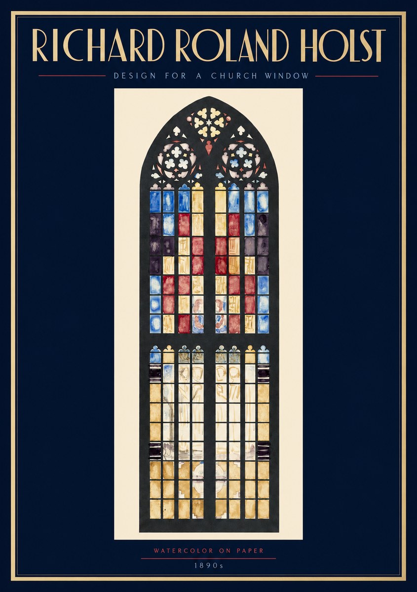 Richard Roland Holst Design for a Church Window No2 - Póster