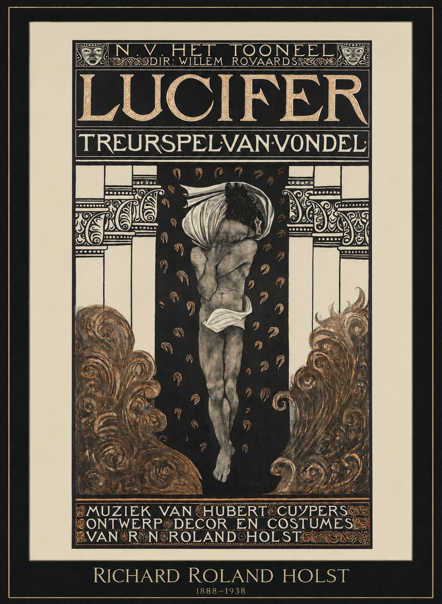 Richard Roland Holst Lucifer Treurspel Van Vondel No1 - Póster