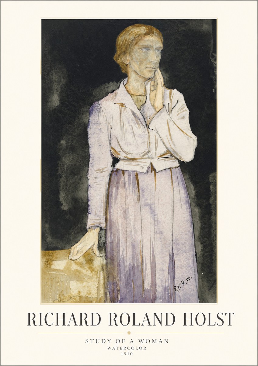 Richard Roland Holst Study of a Woman No1 - Póster