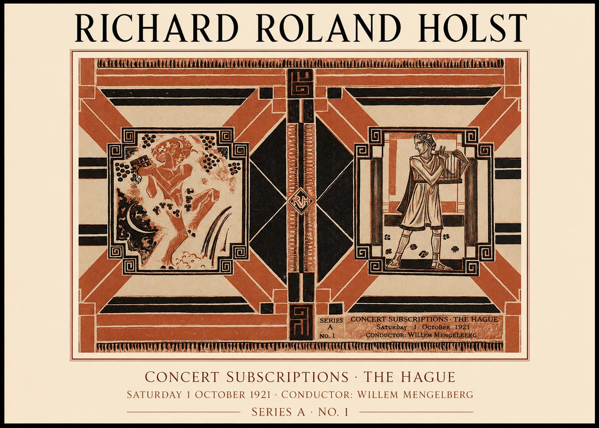 Richard Roland Holst Concert Subscriptions - the Hague No1 - Póster