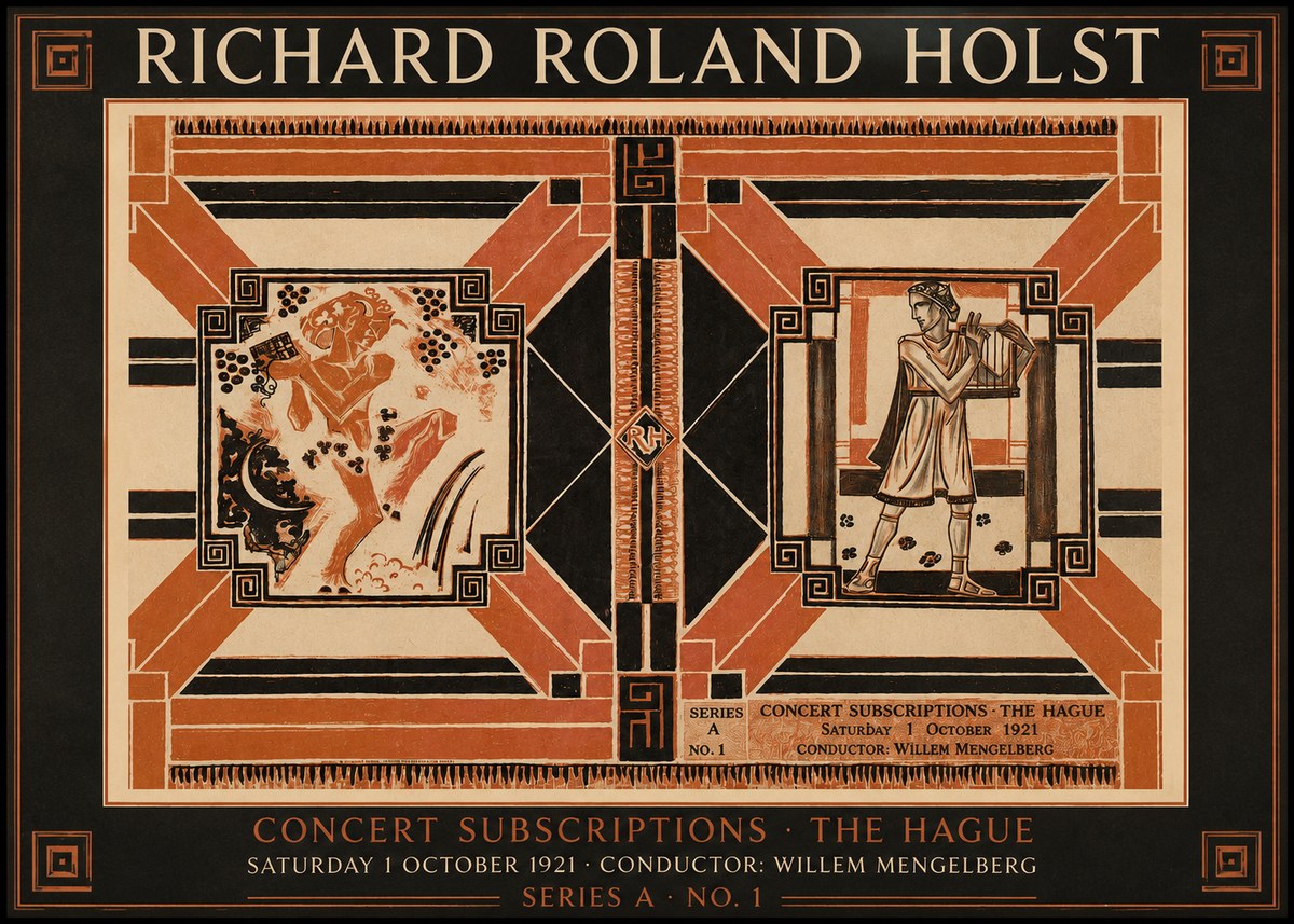 Richard Roland Holst Concert Subscriptions - the Hague No2 - Póster
