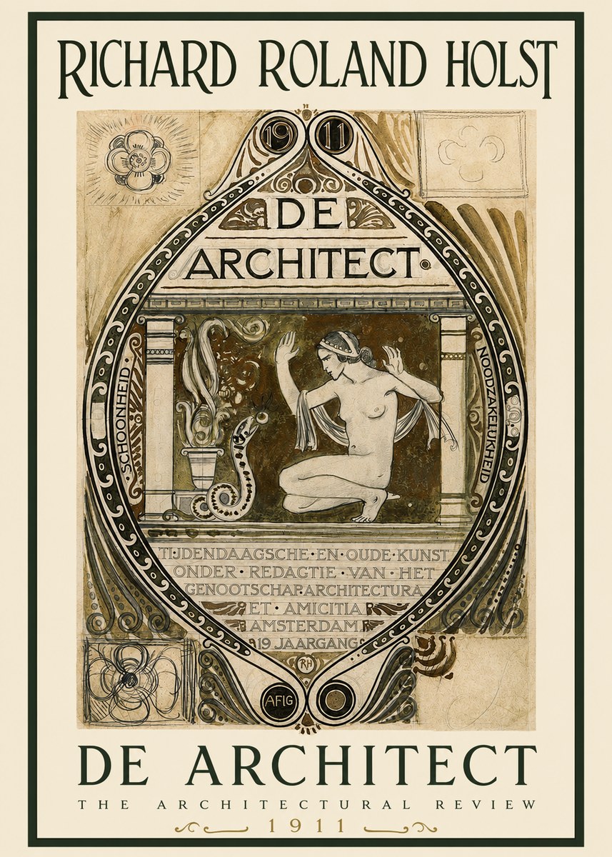Richard Roland Holst De Architect No2 - Póster