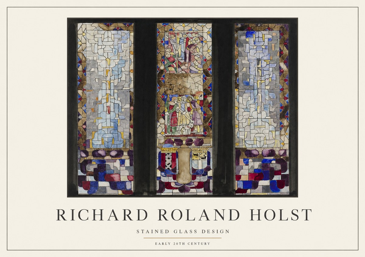 Richard Roland Holst Stained Glass Design No1 - Póster