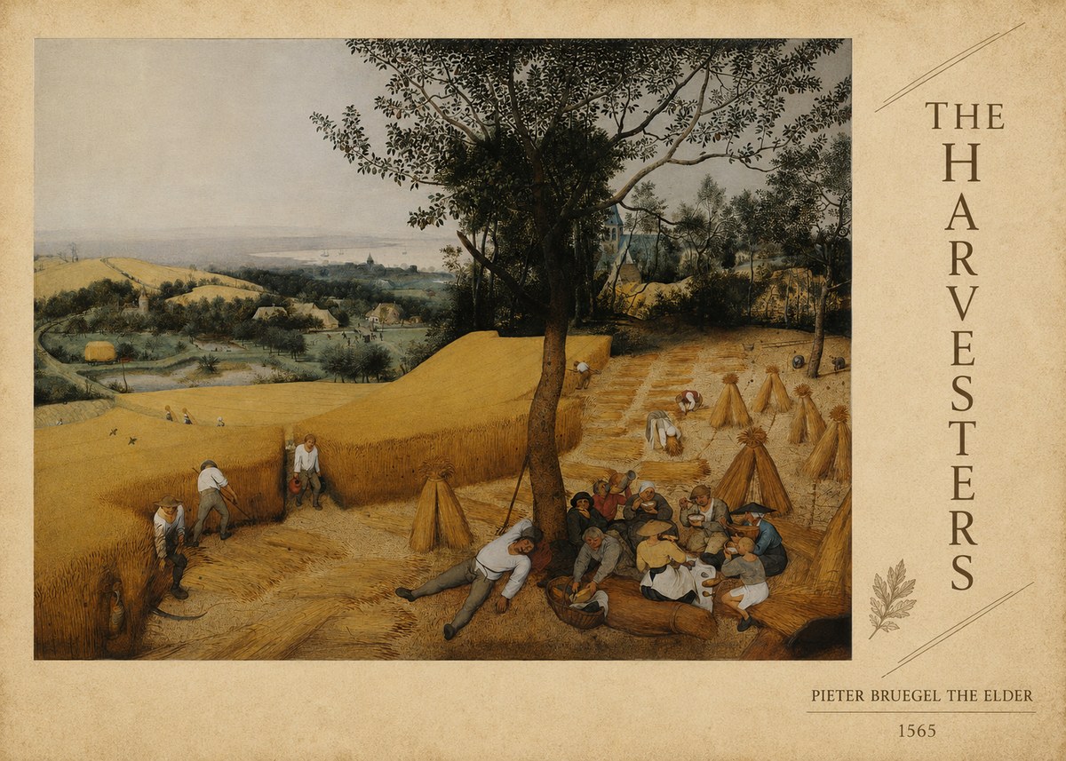 Pieter Bruegel The Harvesters II No6 - Póster