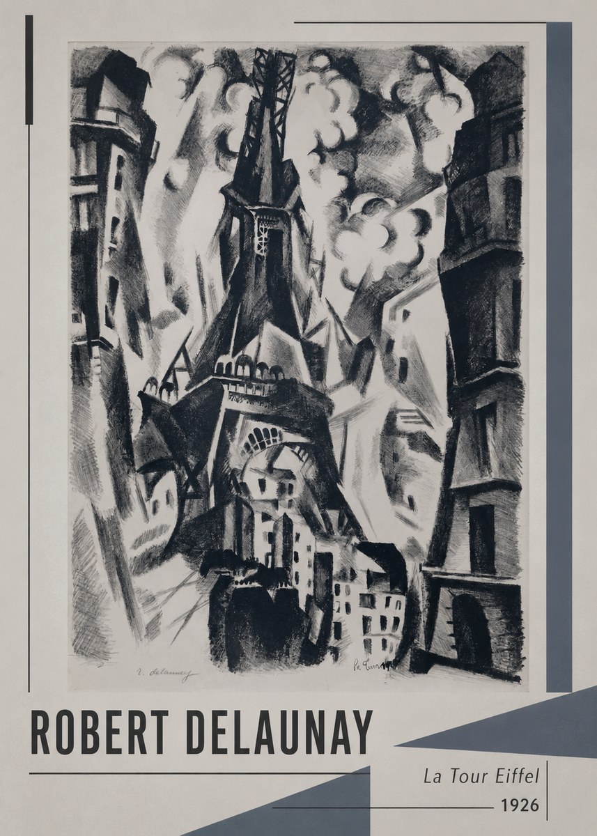 Robert Delaunay La Tour Eiffel No1 - Póster