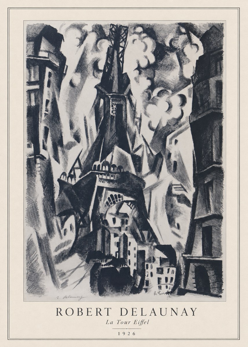 Robert Delaunay La Tour Eiffel No3 - Póster