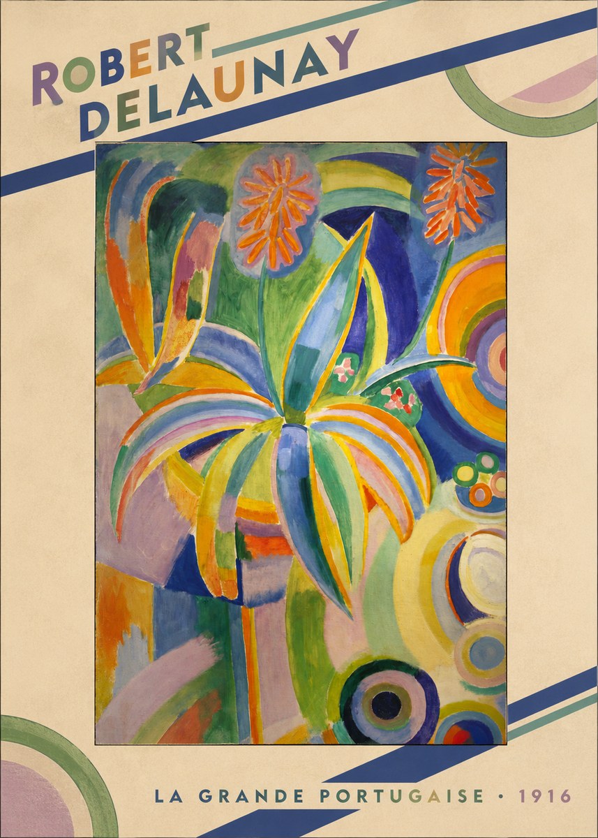 Robert Delaunay La Grande Portugaise I No3 - Póster