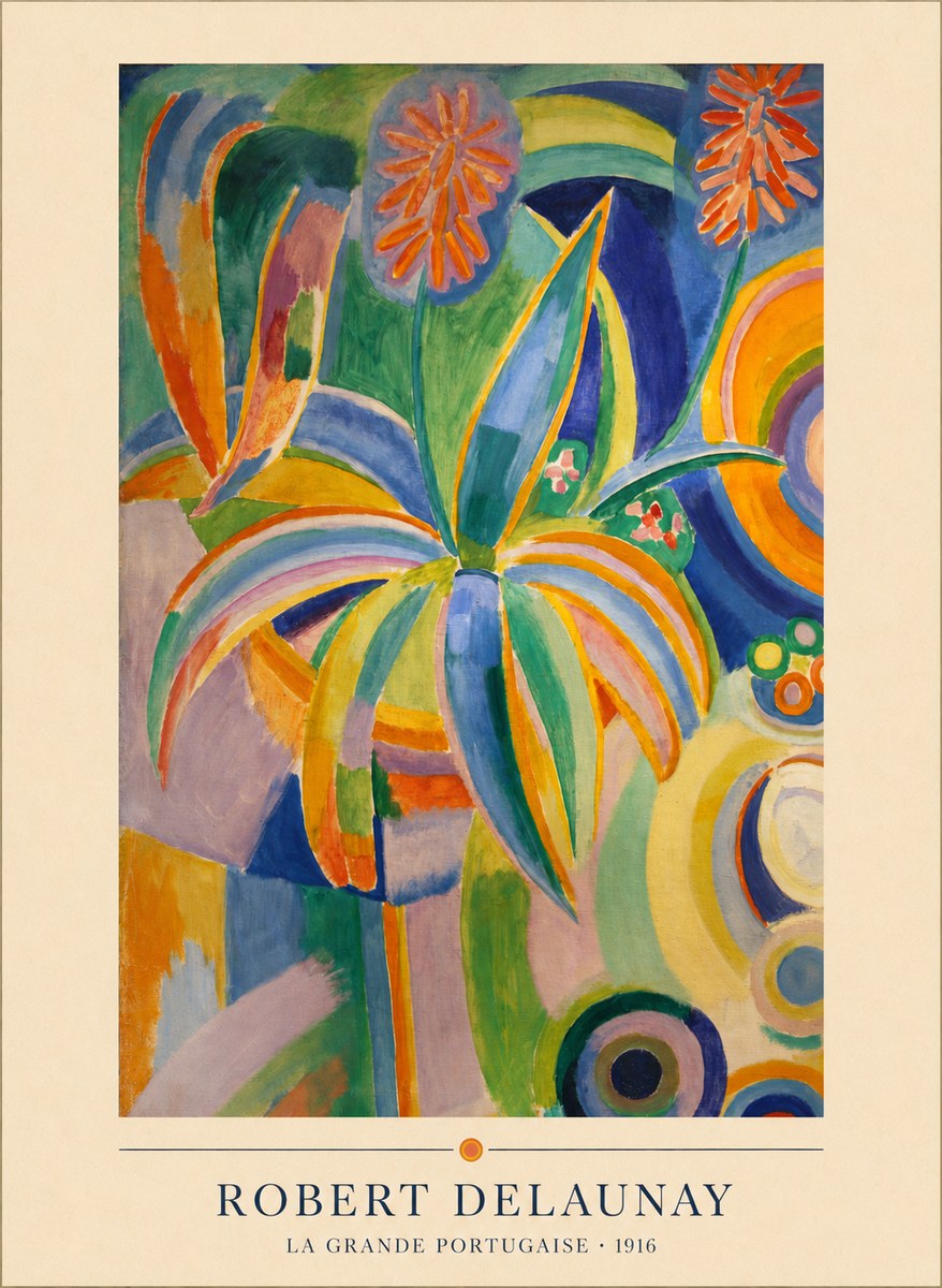 Robert Delaunay La Grande Portugaise I No4 - Póster