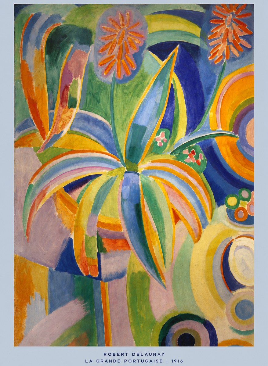 Robert Delaunay La Grande Portugaise I No5 - Póster