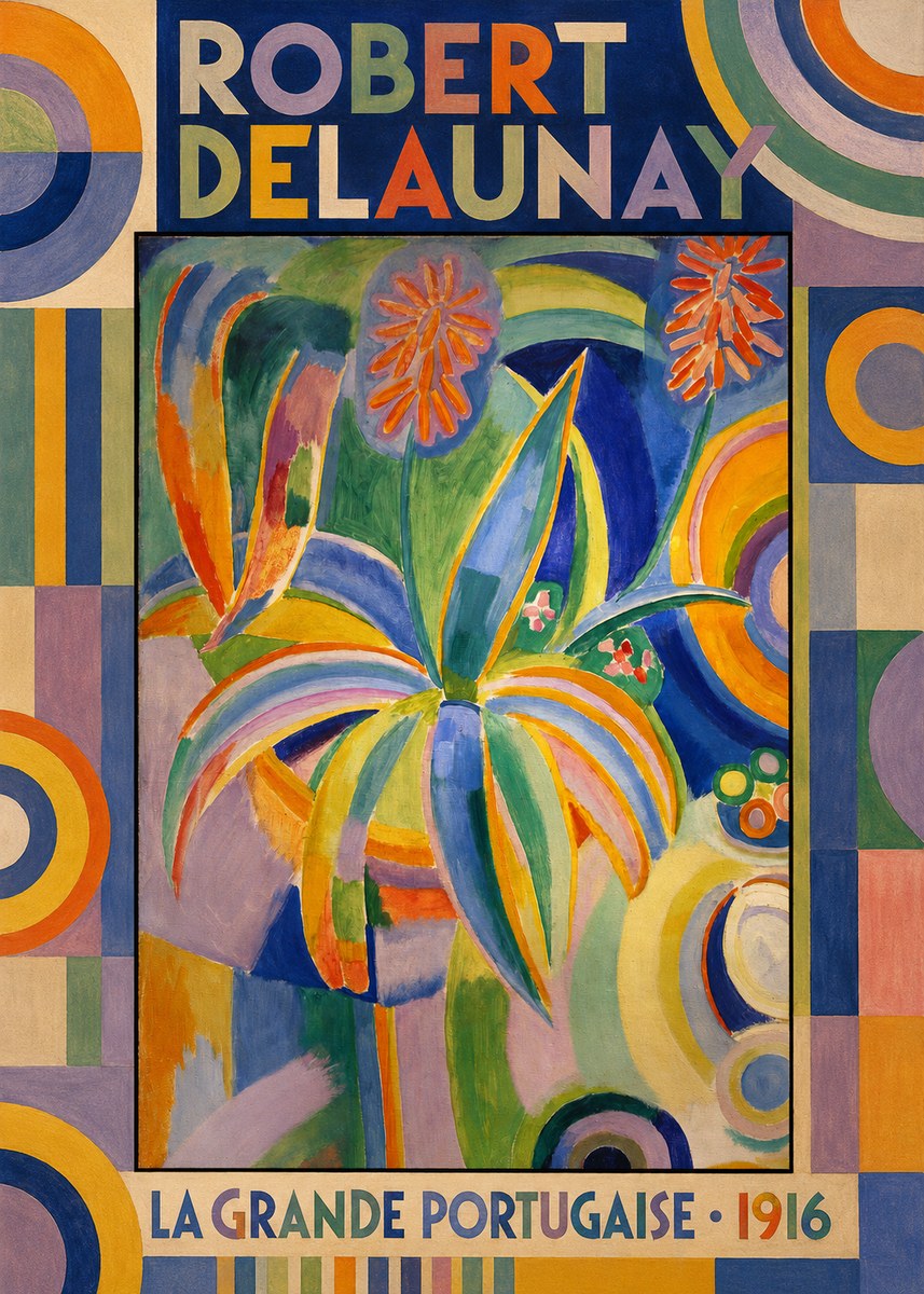 Robert Delaunay La Grande Portugaise I No6 - Póster