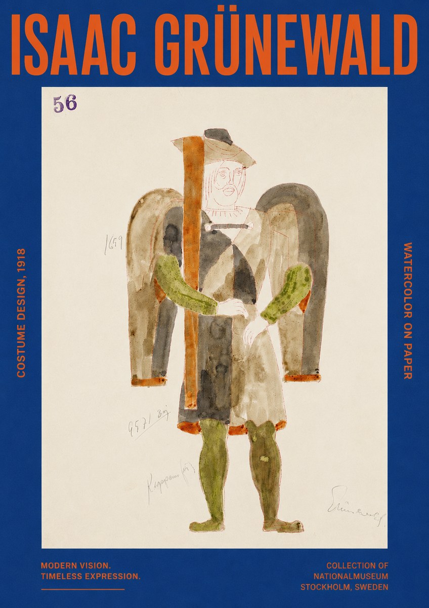 Isaac Grünewald Costume Design IV No2 - Póster
