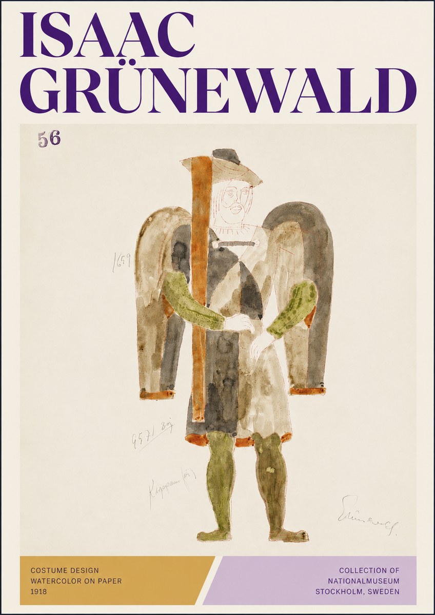 Isaac Grünewald Costume Design IV No3 - Póster