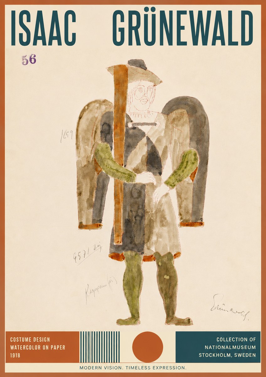 Isaac Grünewald Costume Design IV No5 - Póster