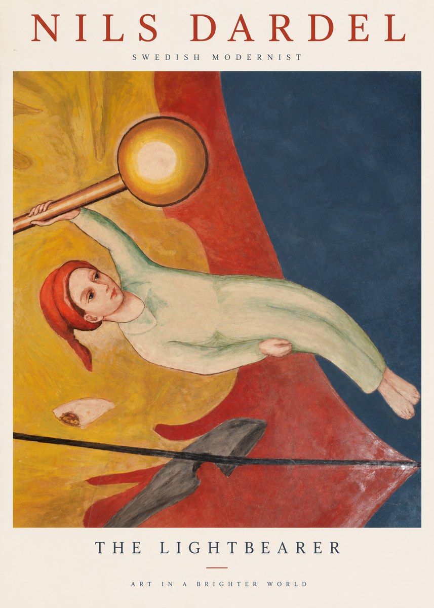 Nils Dardel The Lightbearer No1 - Póster