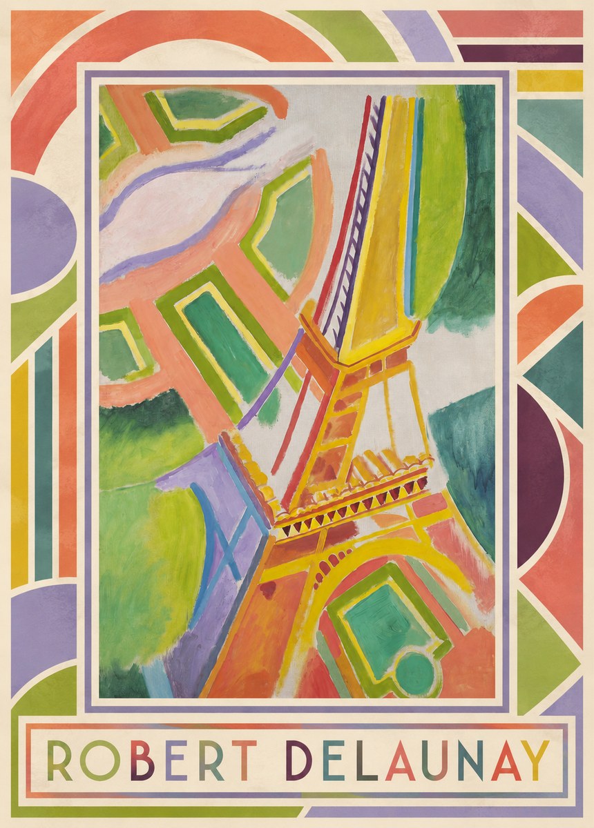 Robert Delaunay Tour Eiffel No1 - Póster