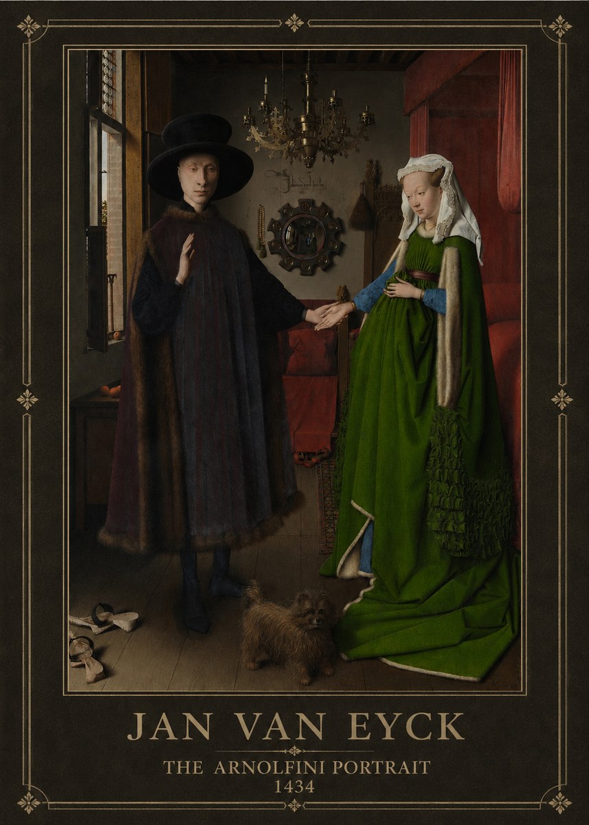 Jan van Eyck The Arnolfini Portrait III No1 - Póster