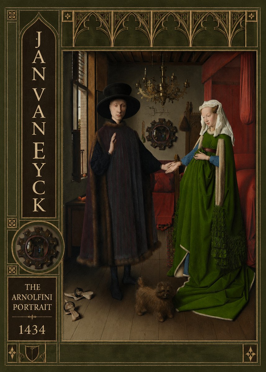 Jan van Eyck The Arnolfini Portrait III No3 - Póster