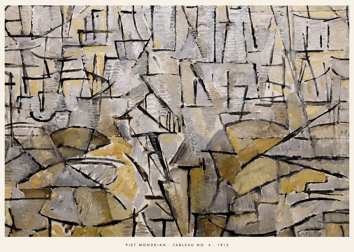 Piet Mondrian Tableau No. 4 No5 - Póster