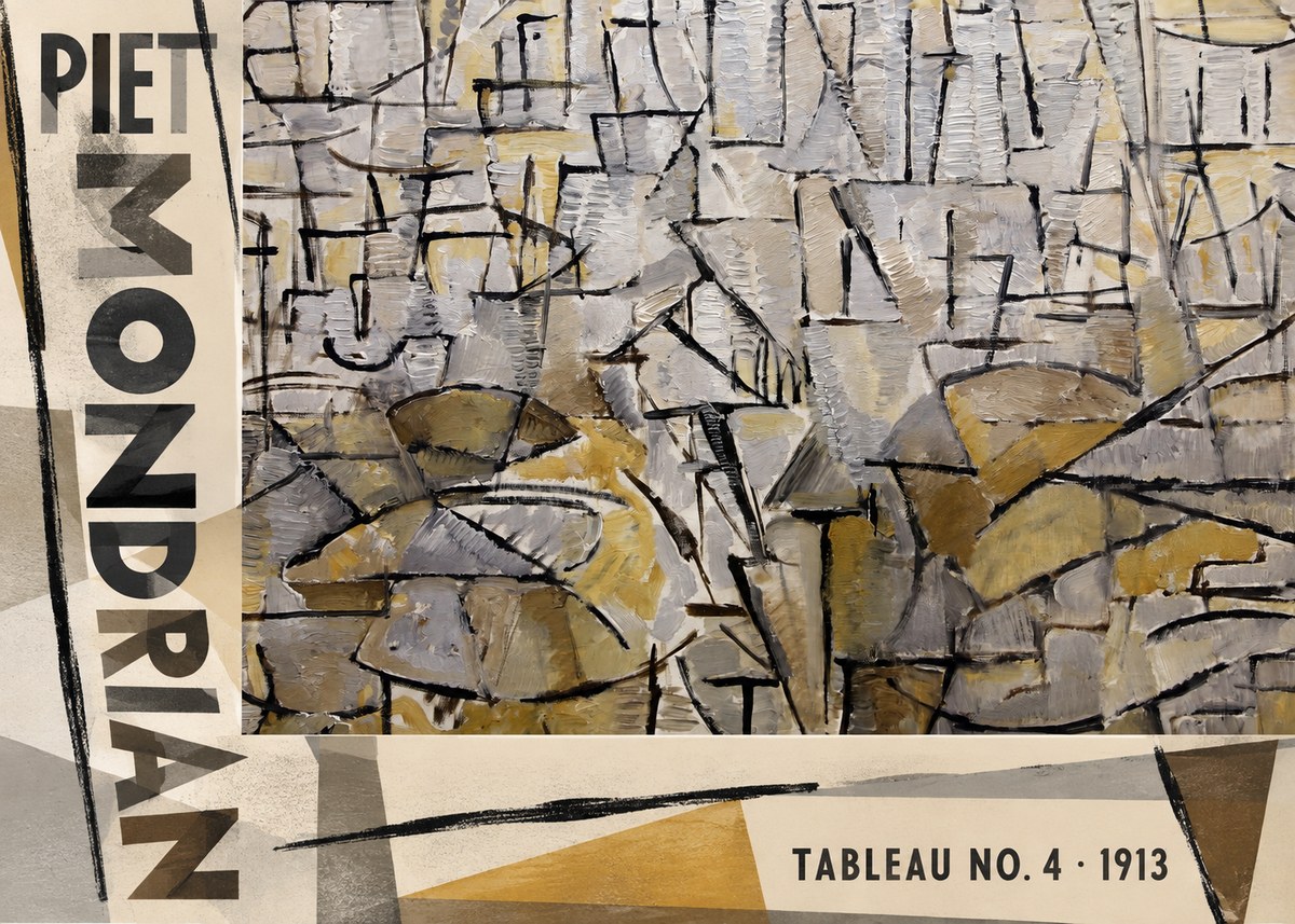 Piet Mondrian Tableau No. 4 No6 - Póster
