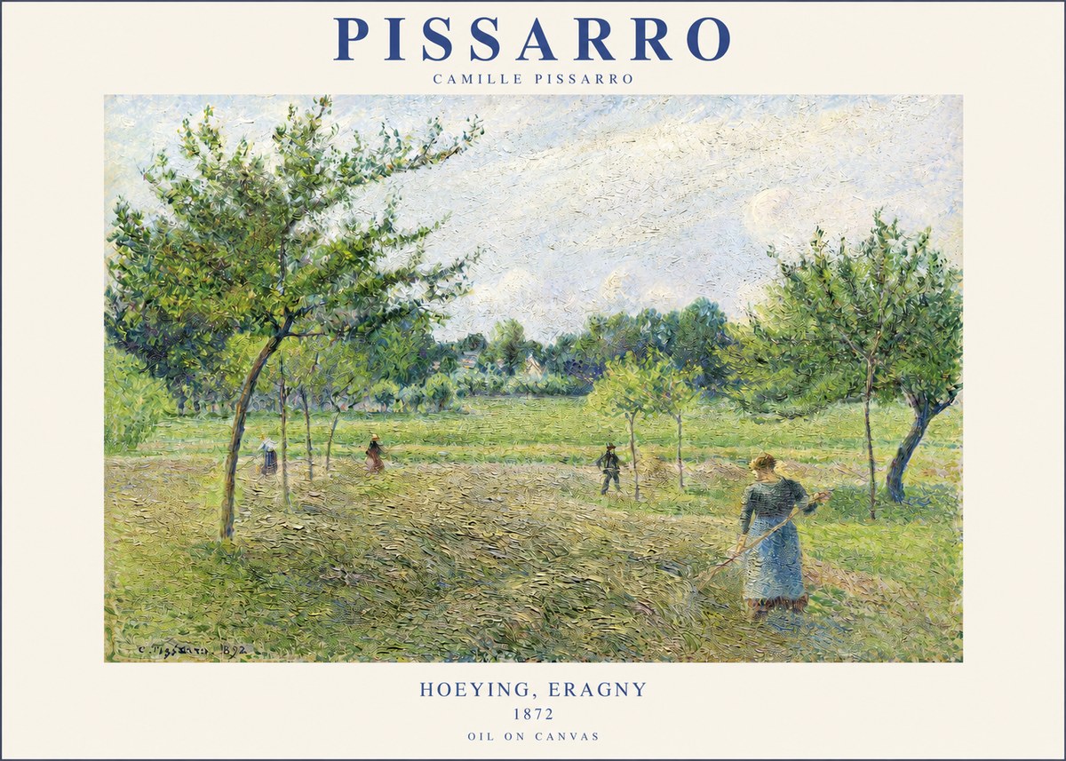 Pissarro Hoeying, Eragny No2 - Póster