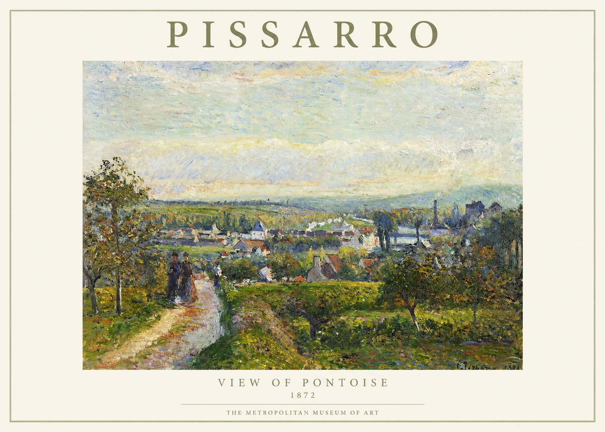 Pissarro View of Pontoise No1 - Póster