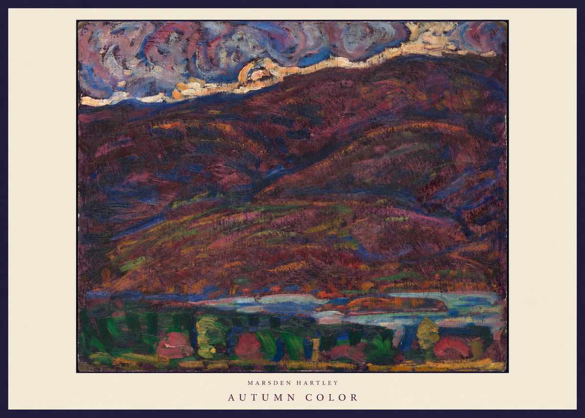 Marsden Hartley Autumn Color No6 - Póster