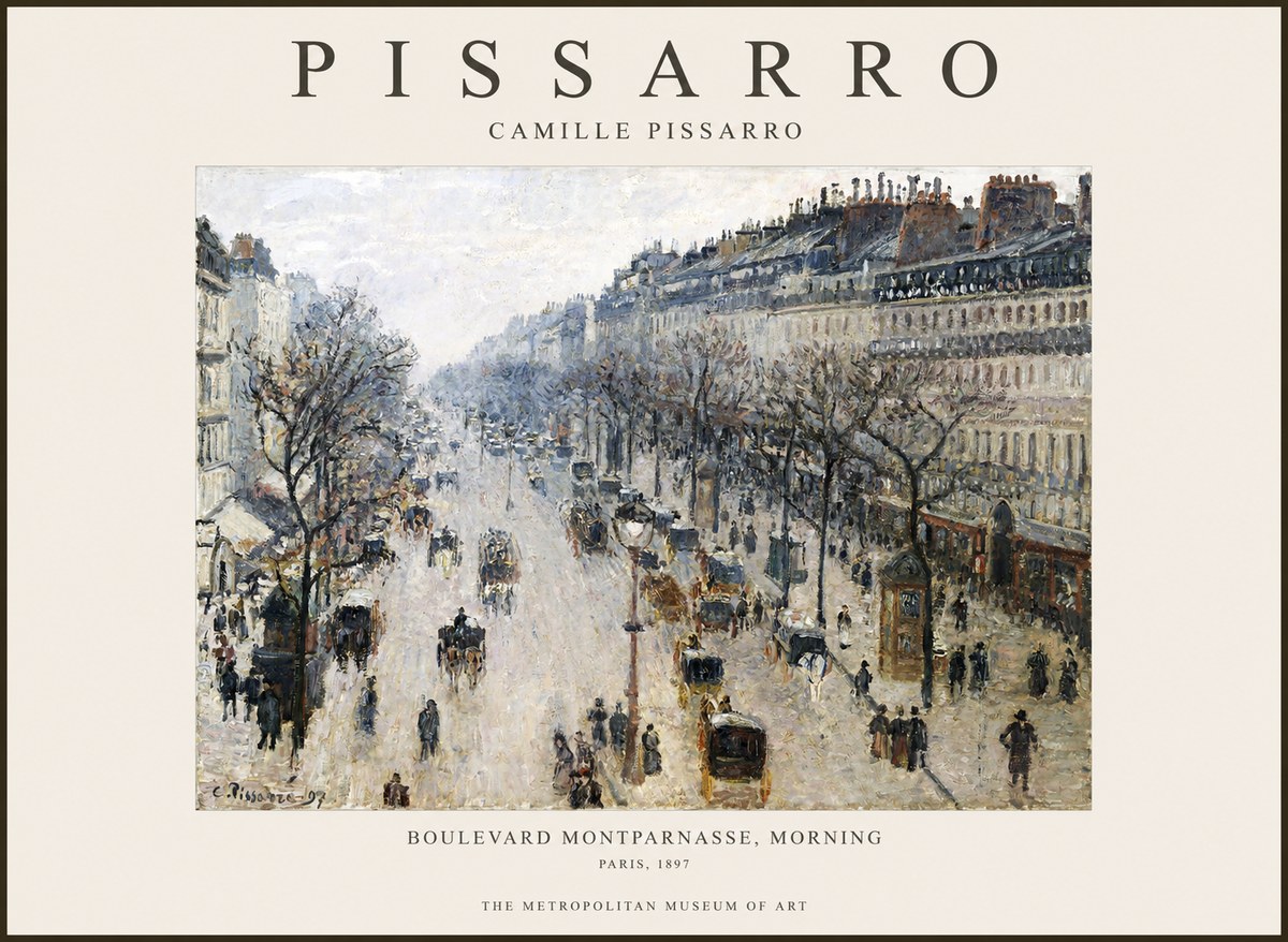 Pissarro Boulevard Montparnasse, Morning No1 - Póster