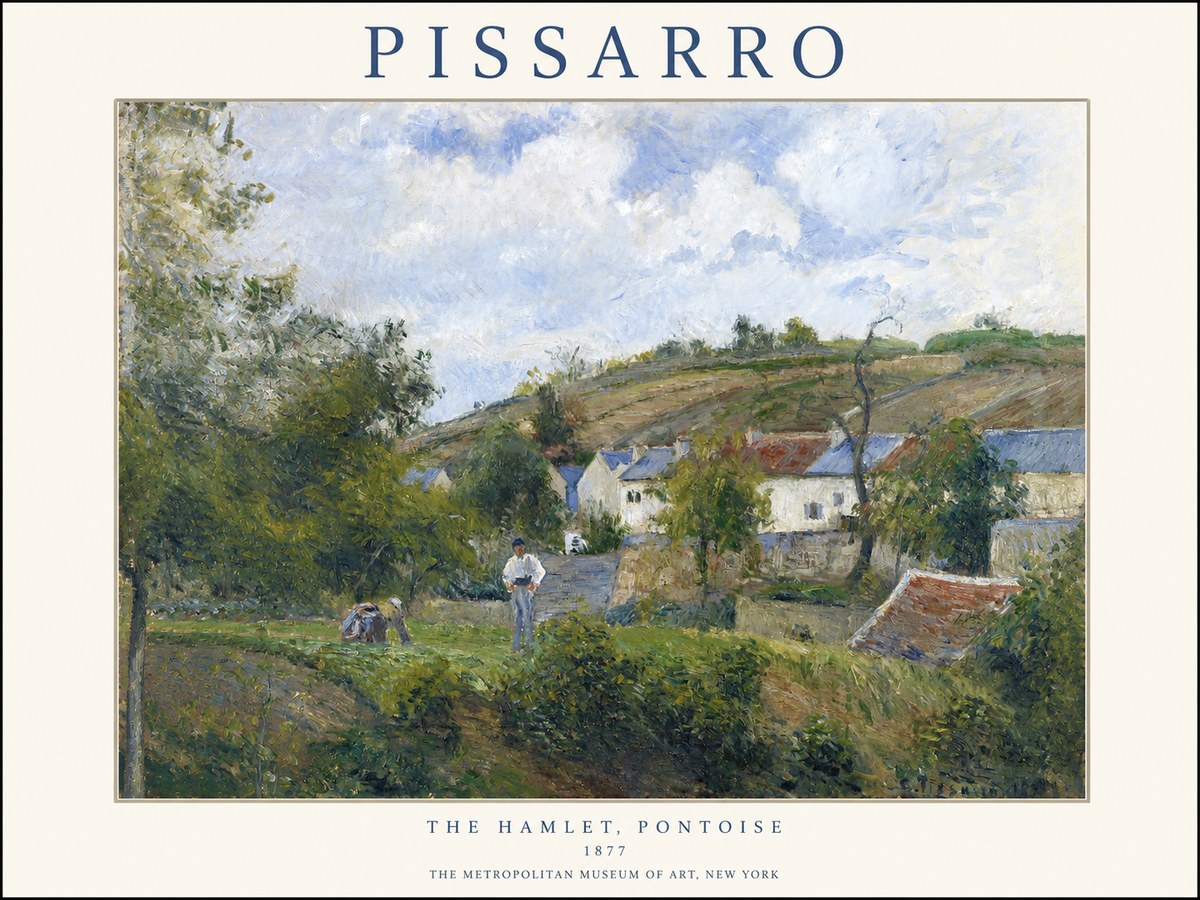 Pissarro The Hamlet, Pontoise No1 - Póster