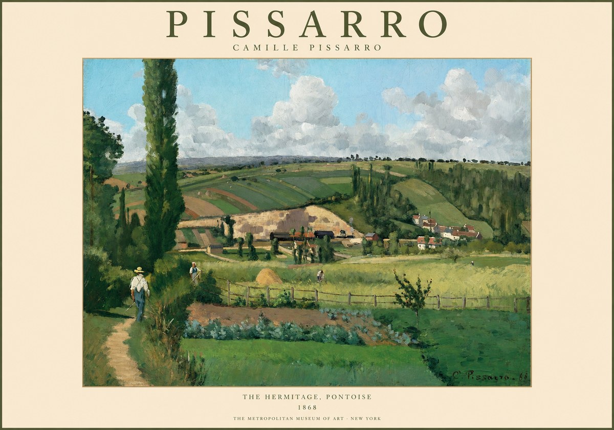 Pissarro The Hermitage, Pontoise No1 - Póster
