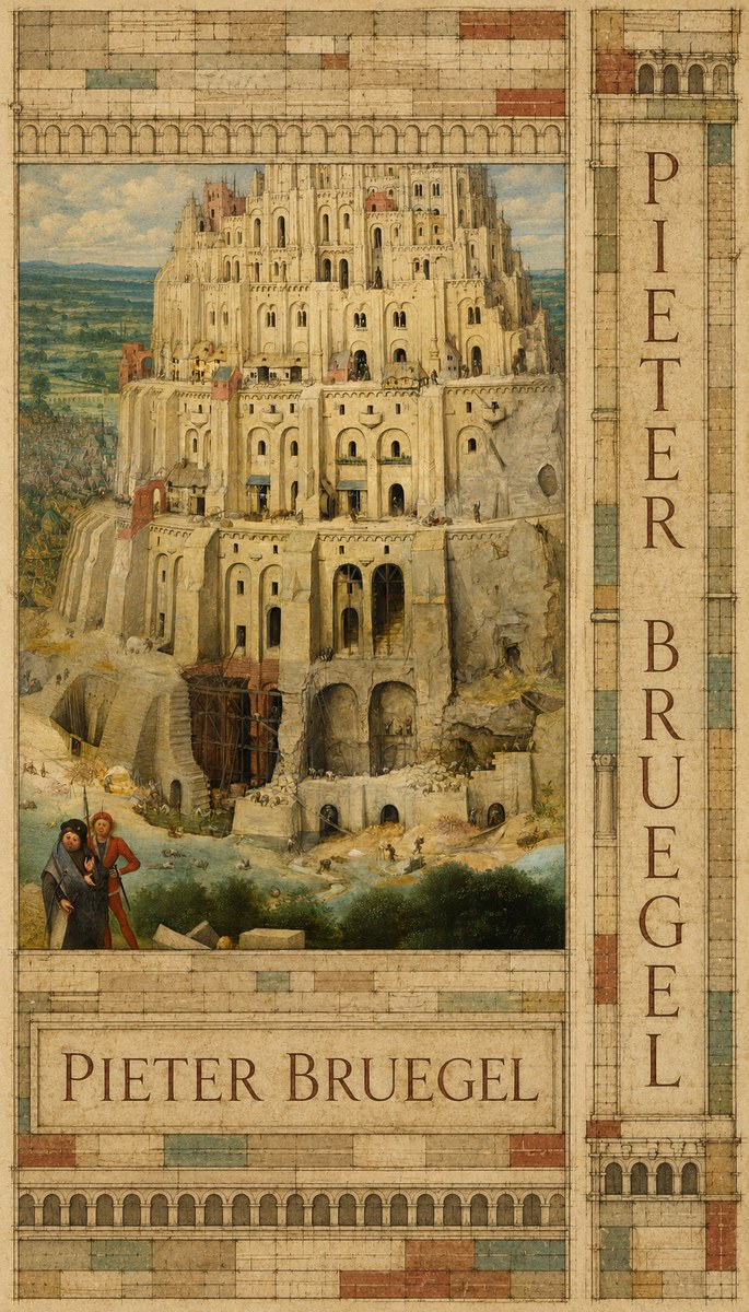 Pieter Bruegel The Tower of Babel IV No6 - Póster
