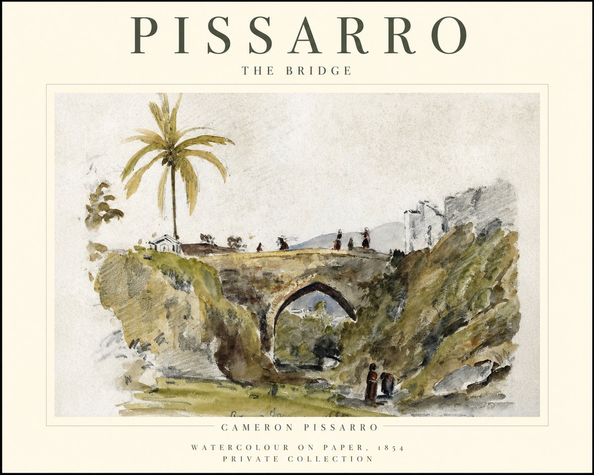 Pissarro The Bridge No1 - Póster