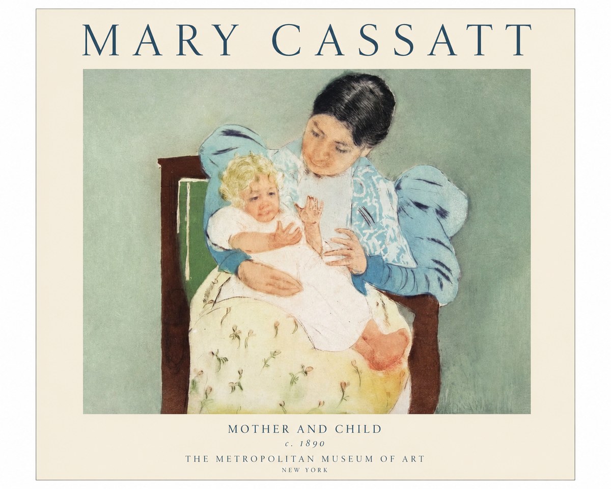 Mary Cassatt Mother and Child III No1 - Póster