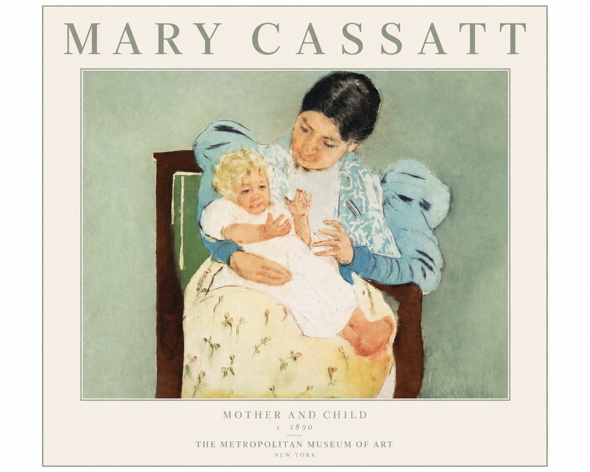 Mary Cassatt Mother and Child III No2 - Póster