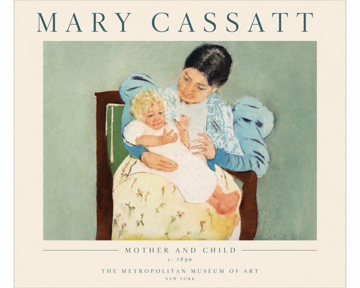 Mary Cassatt Mother and Child III No4 - Póster