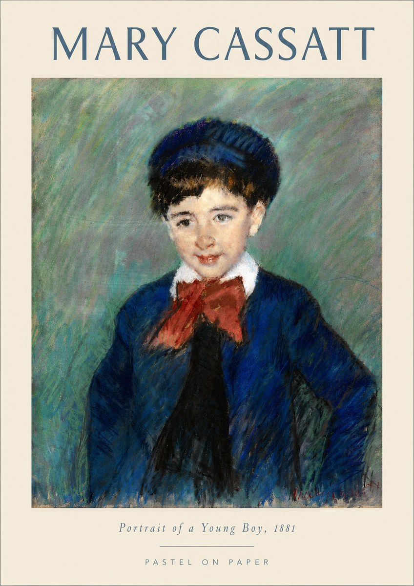 Mary Cassatt Portrait of a Young Boy, 1881 No4 - Póster