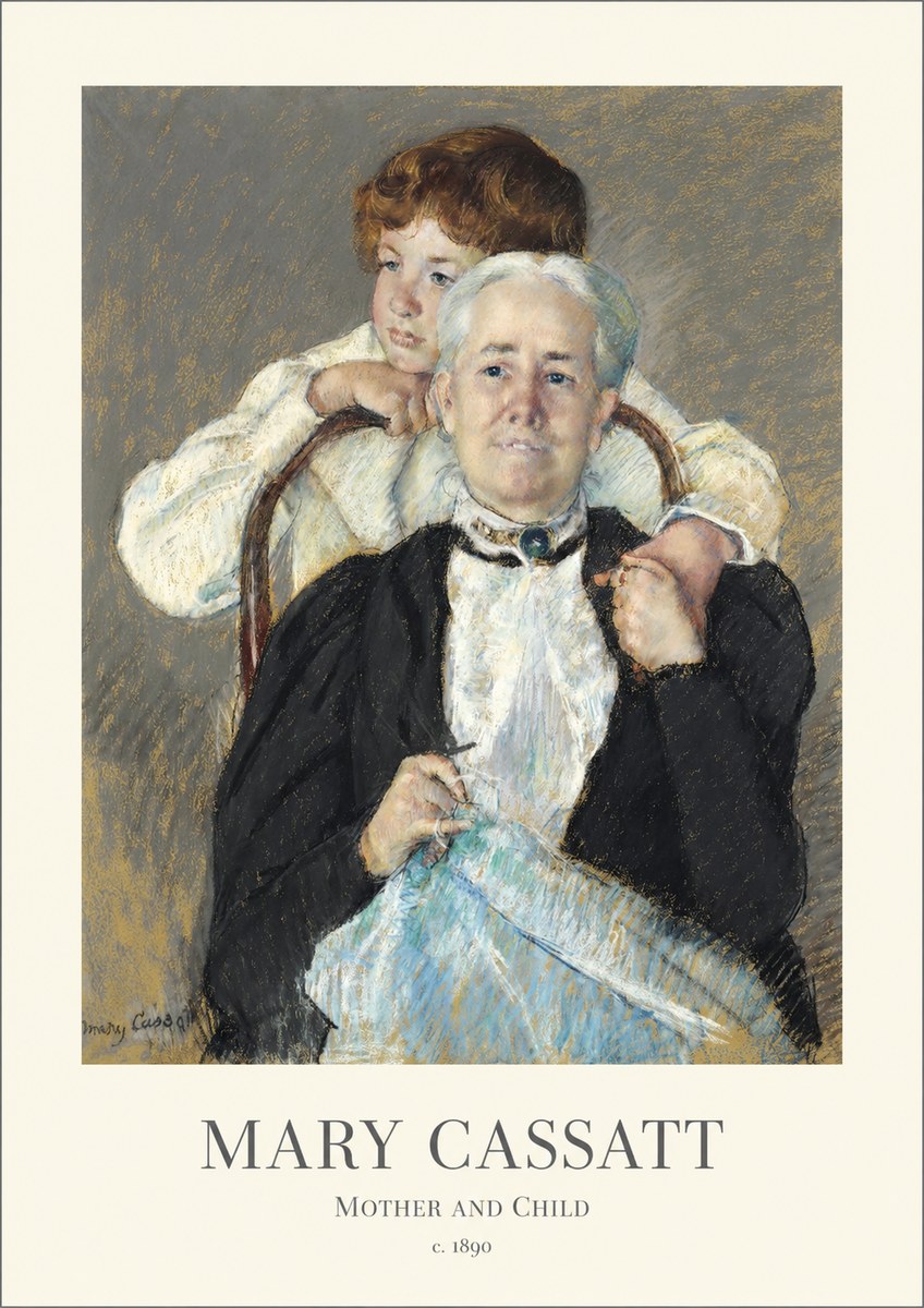 Mary Cassatt Mother and Child V No1 - Póster