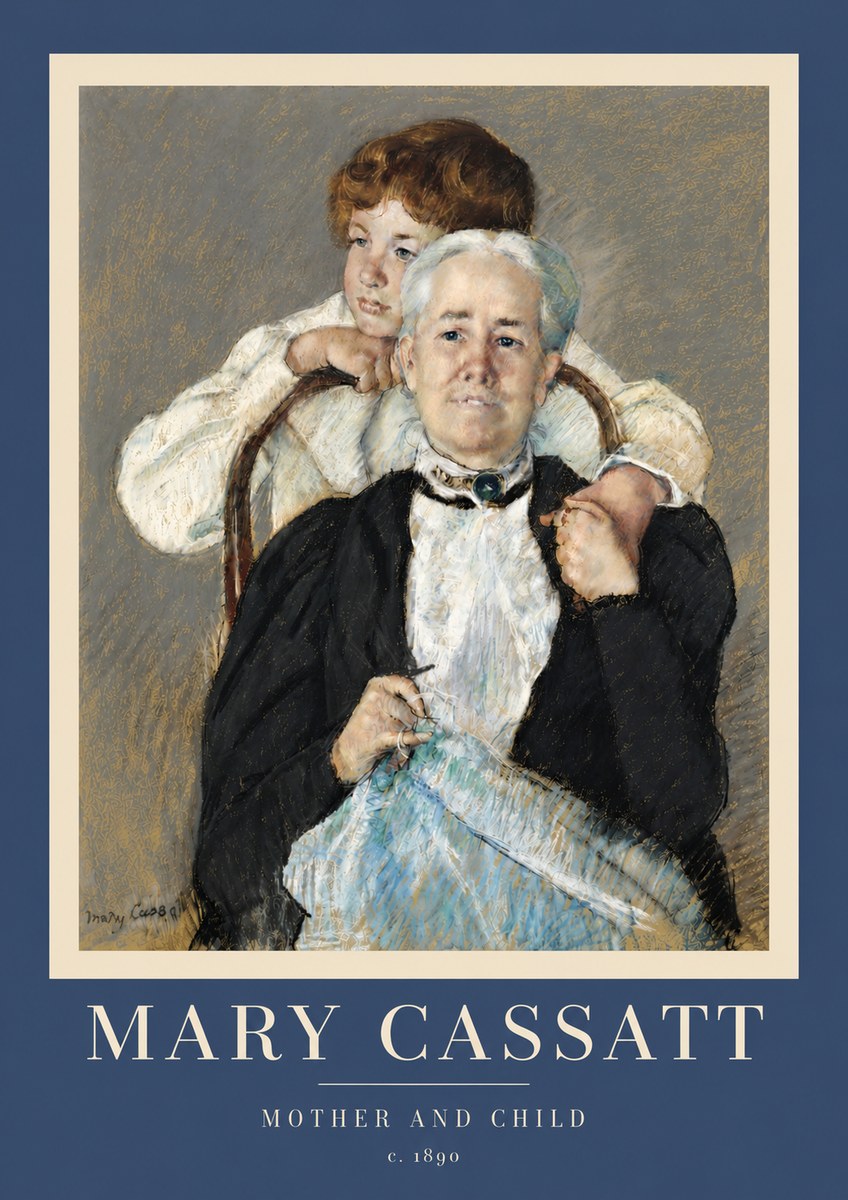 Mary Cassatt Mother and Child V No5 - Póster