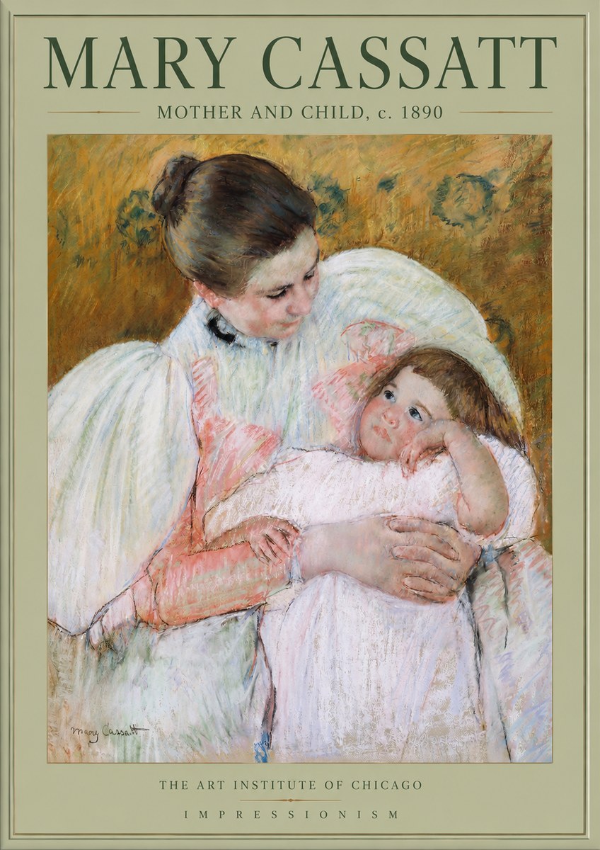 Mary Cassatt Mother and Child VI No2 - Póster