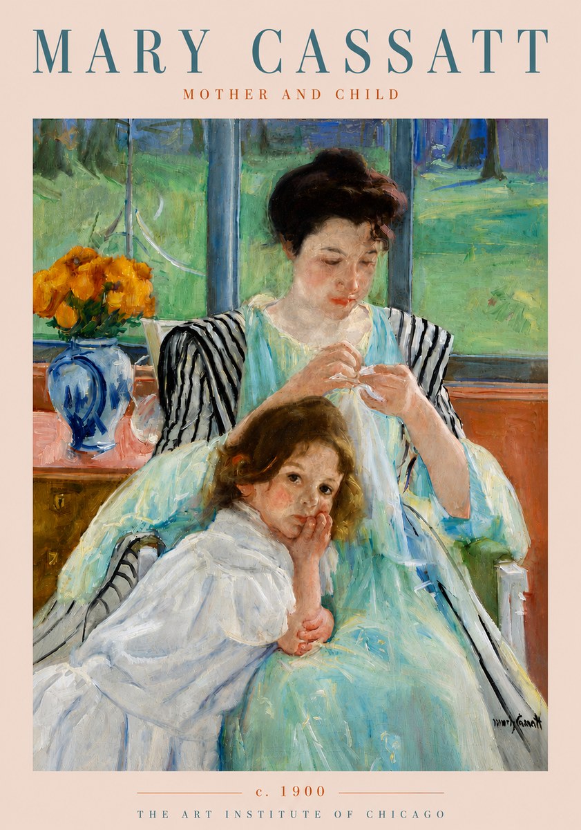 Mary Cassatt Mother and Child VII No5 - Póster