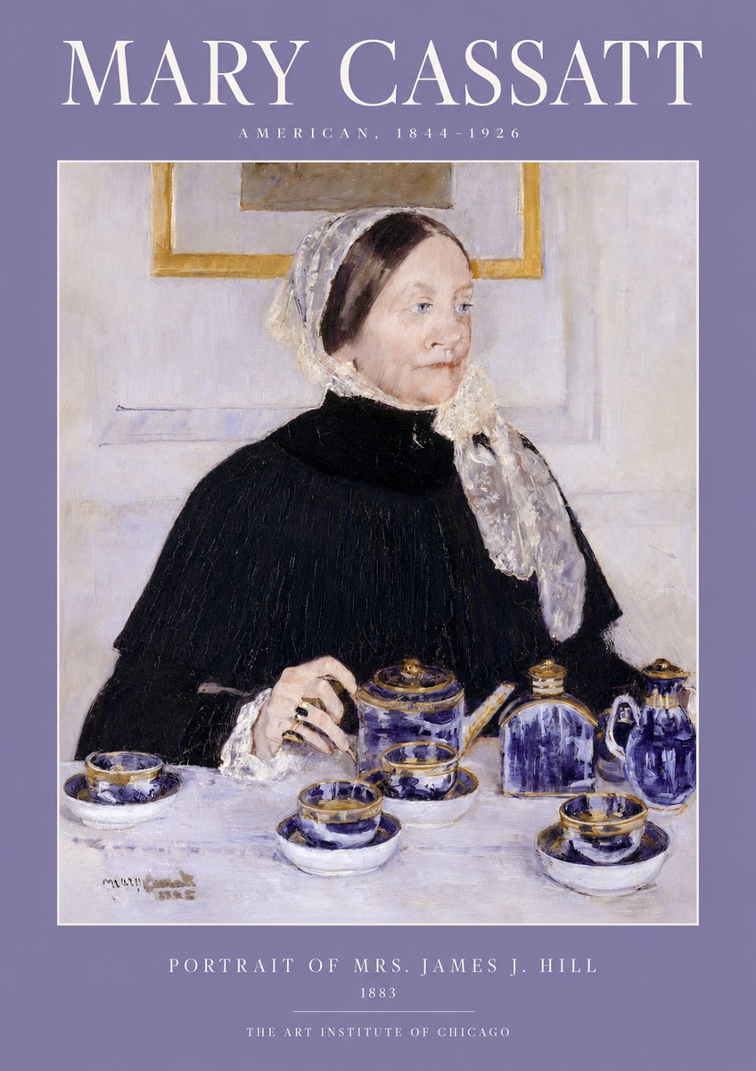 Mary Cassatt Portrait of Mrs. James J. Hill No2 - Póster