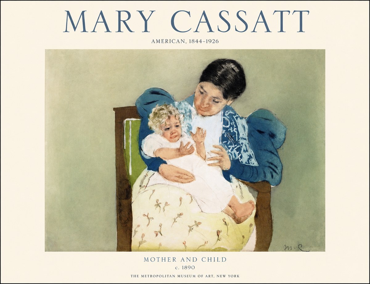 Mary Cassatt Mother and Child VIII No1 - Póster