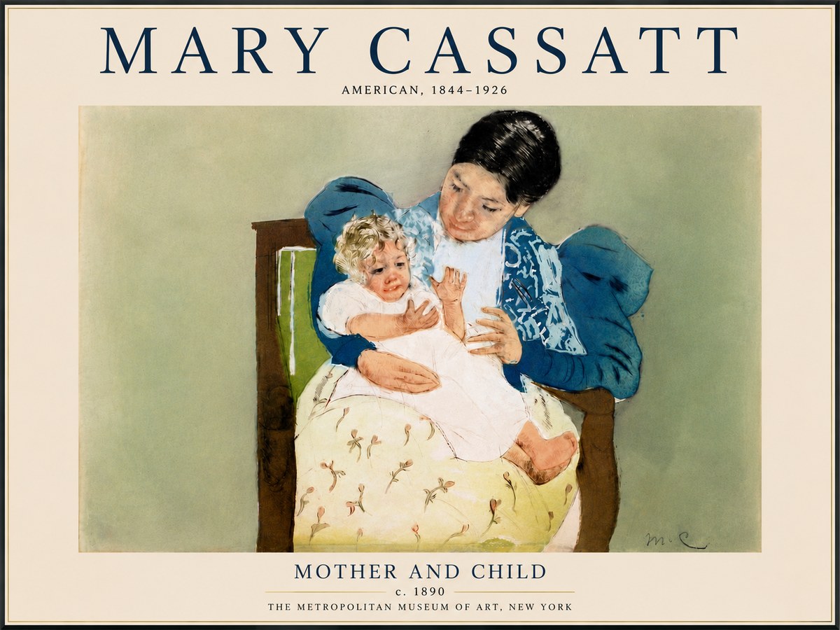 Mary Cassatt Mother and Child VIII No6 - Póster