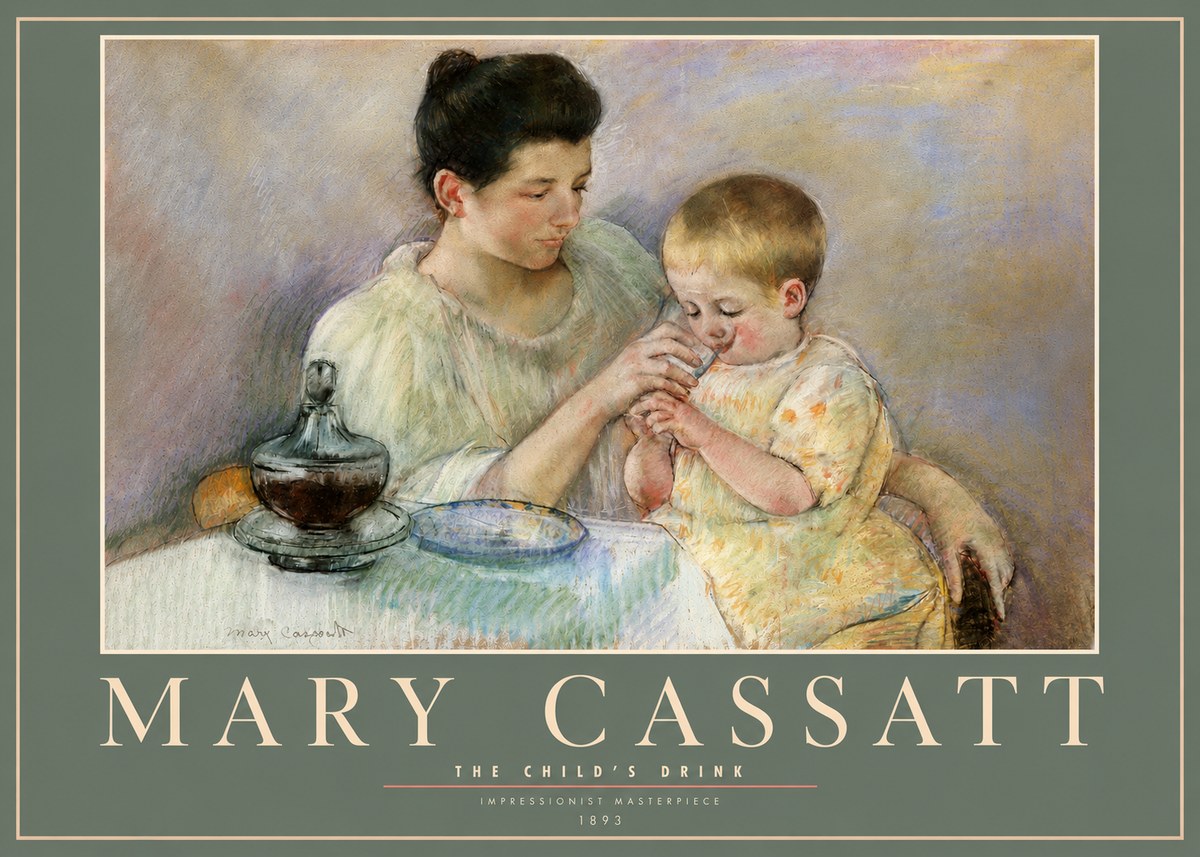 Mary Cassatt The Child's Drink No3 - Póster