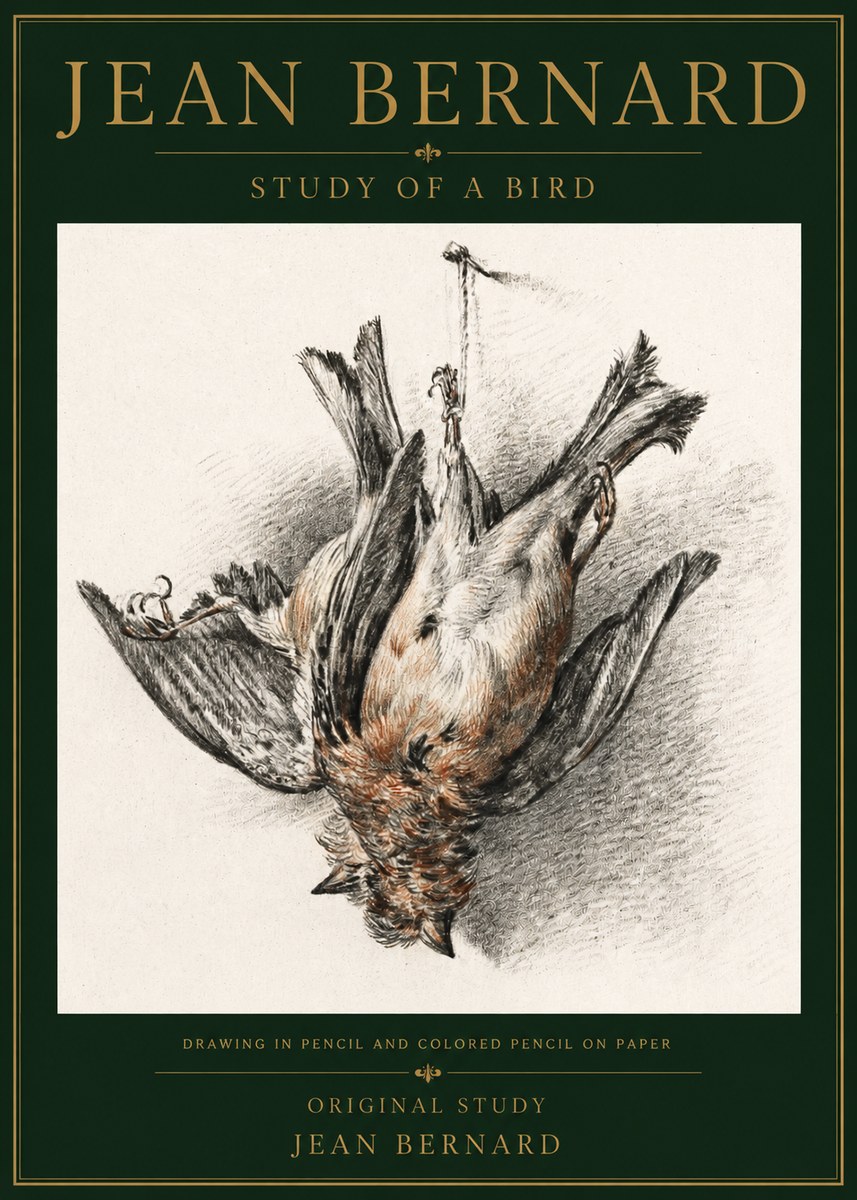 Jean Bernard Study of a Bird IV No5 - Póster