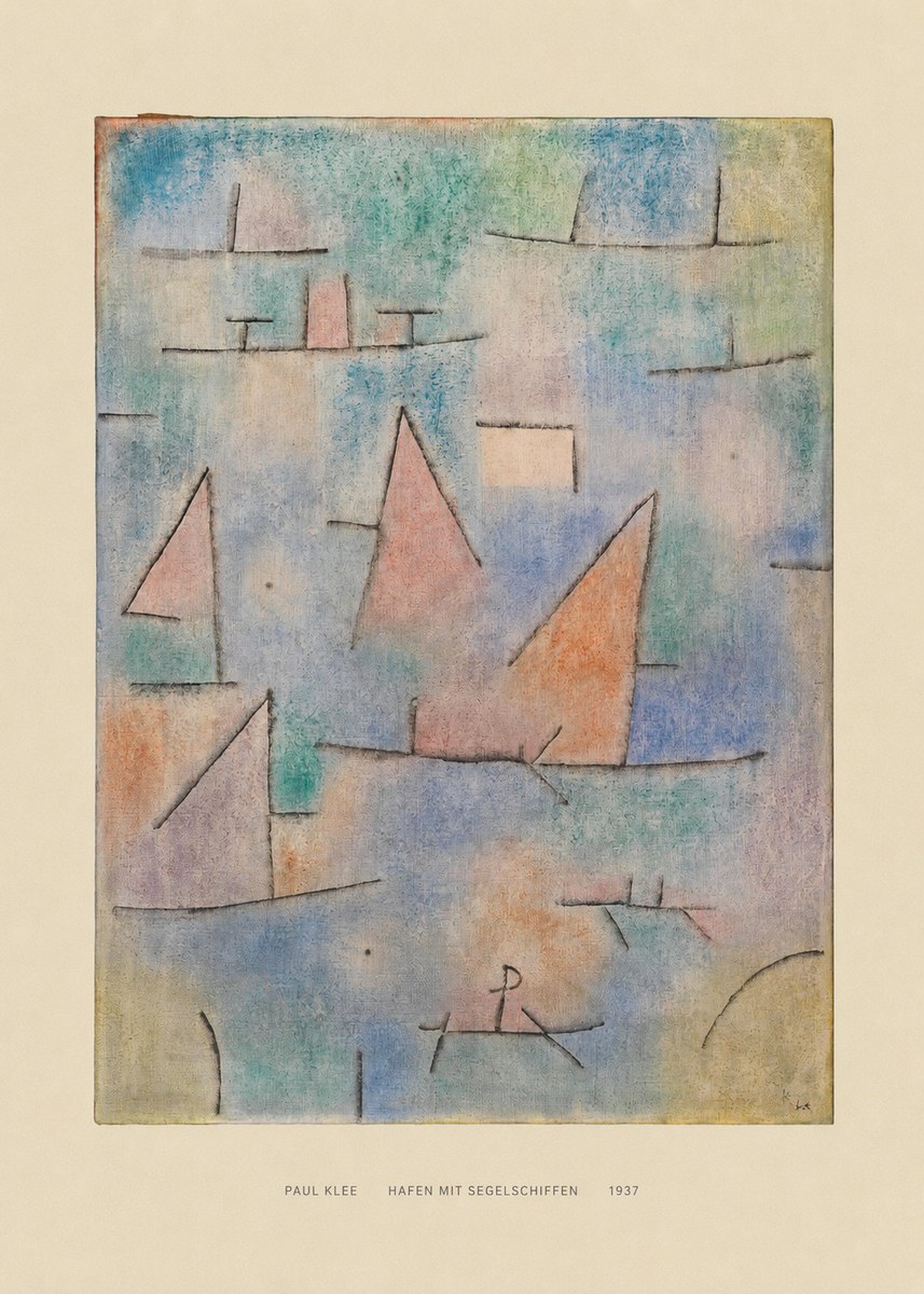 Paul Klee Hafen Mit Segelschiffen No6 - Póster