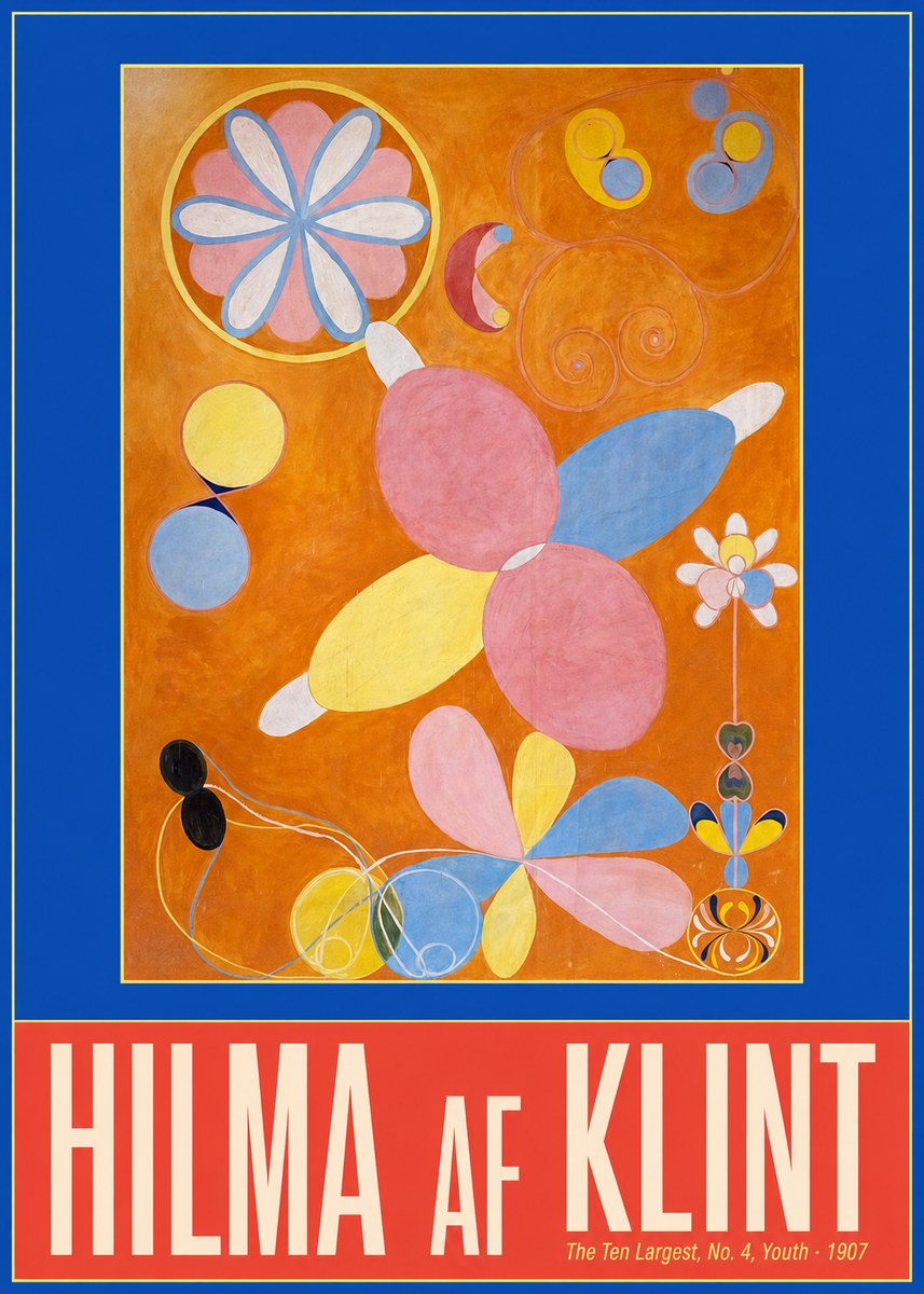 Hilma af Klint The Ten Largest, No. 4, Youth No2 - Póster