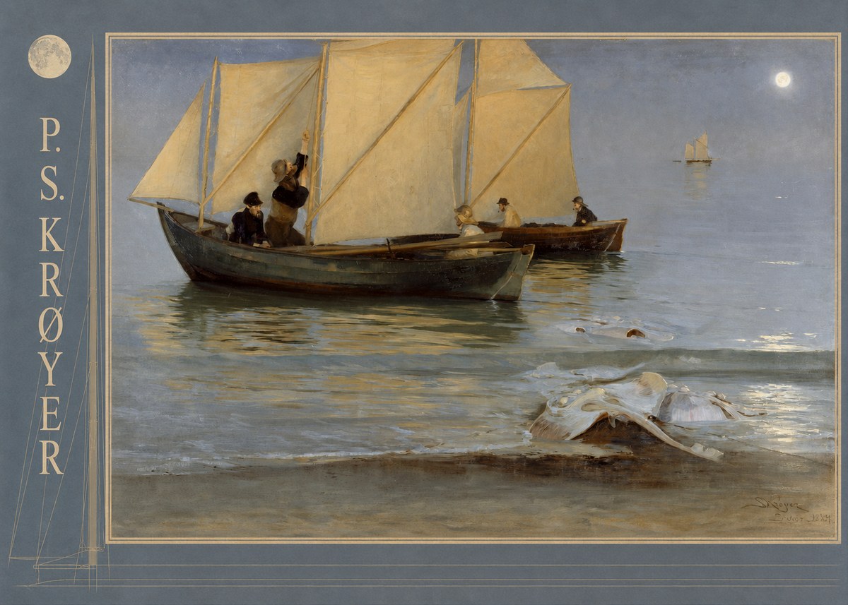 P.S. Krøyer A Ray Washed Ashore No3 - Póster