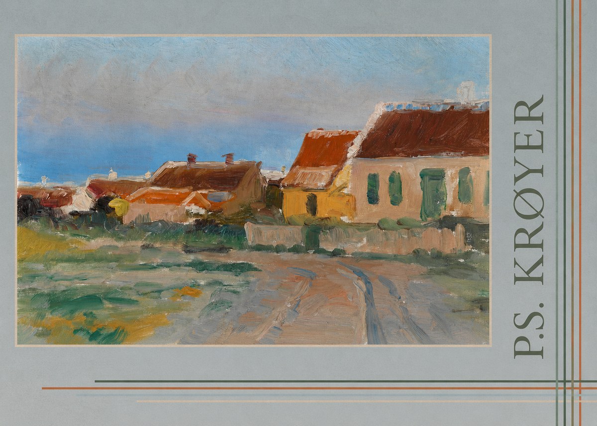 P.S. Krøyer Houses in Skagen No6 - Póster