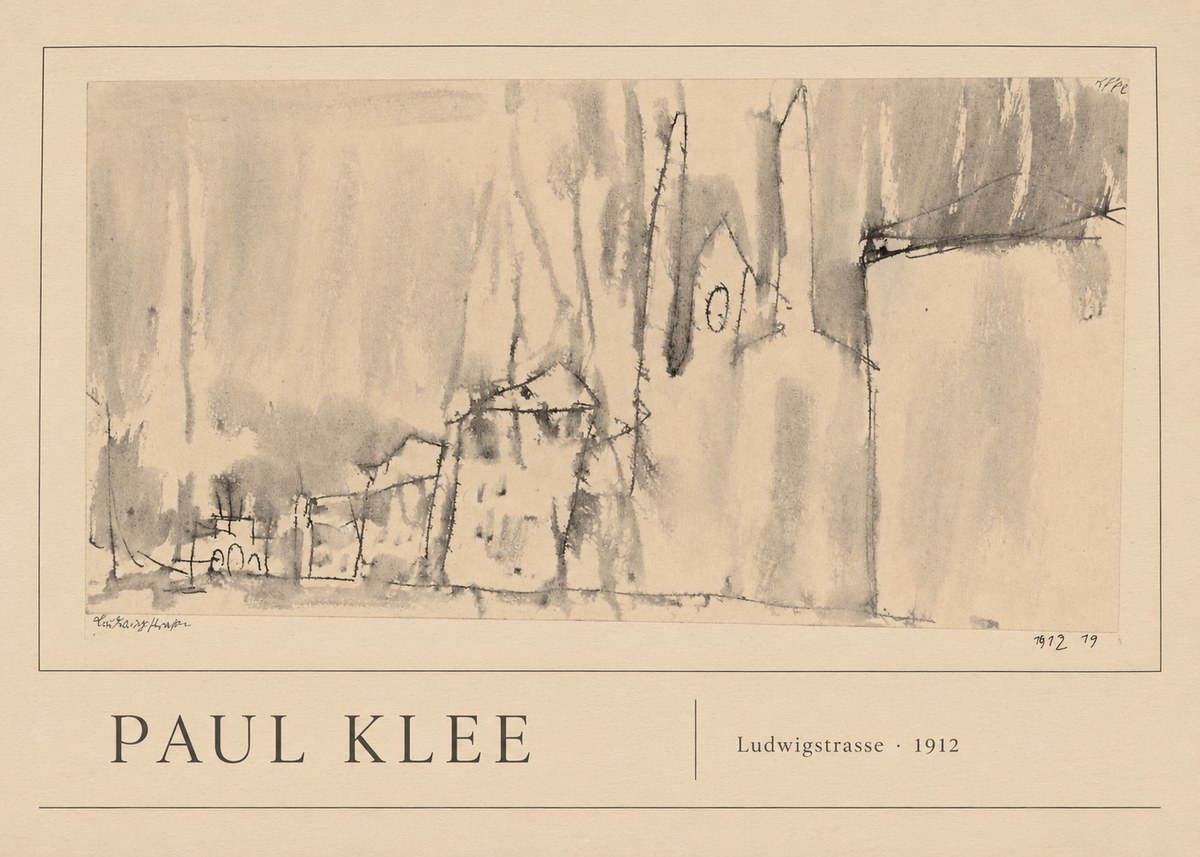 Paul Klee Ludwigstrasse No1 - Póster
